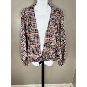 AKEMI + KIN Anthropologie Cardigan Women's Size Large Tie Waist Dolman Sleeve